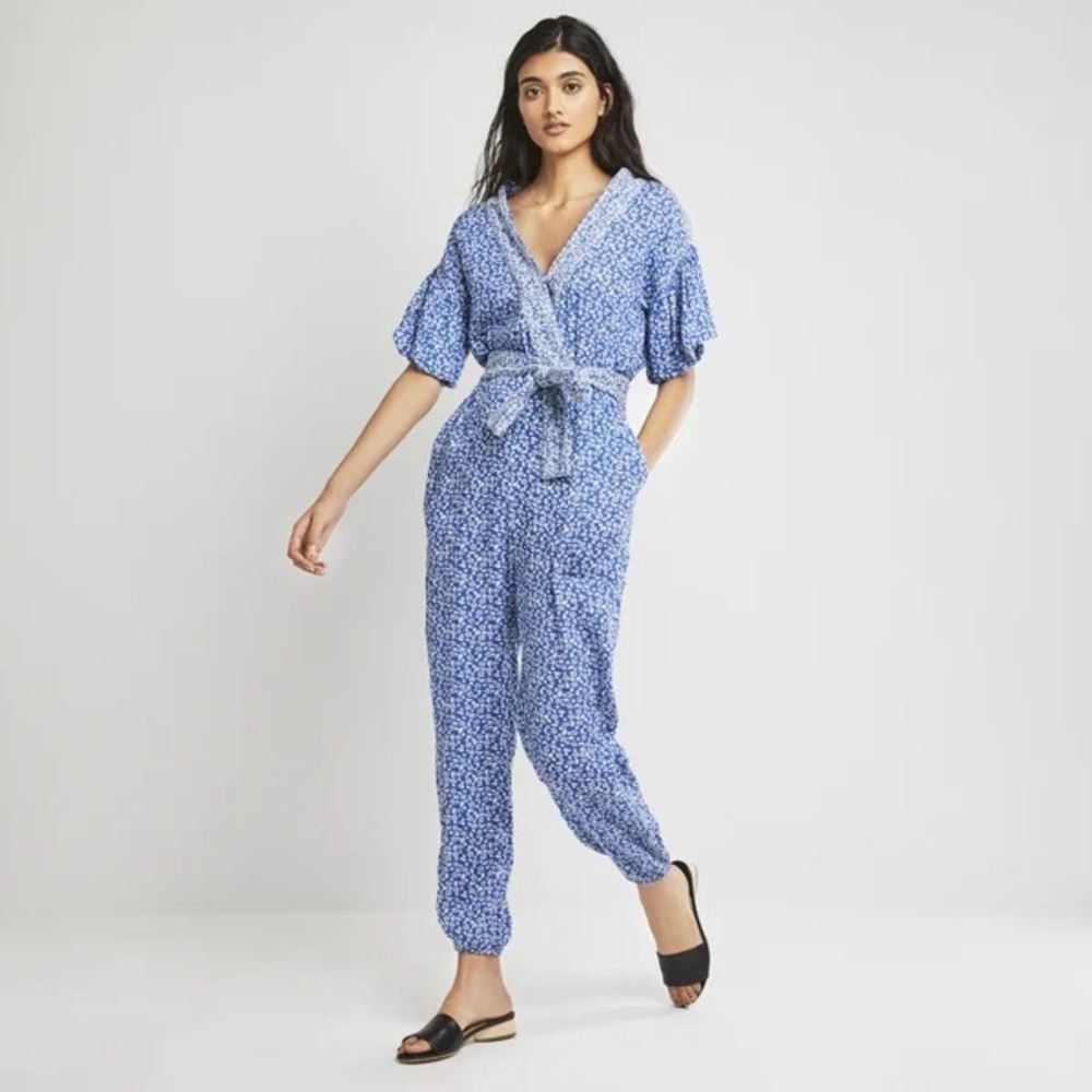 Ulla Johnson Blue Reiko Jumpsuit